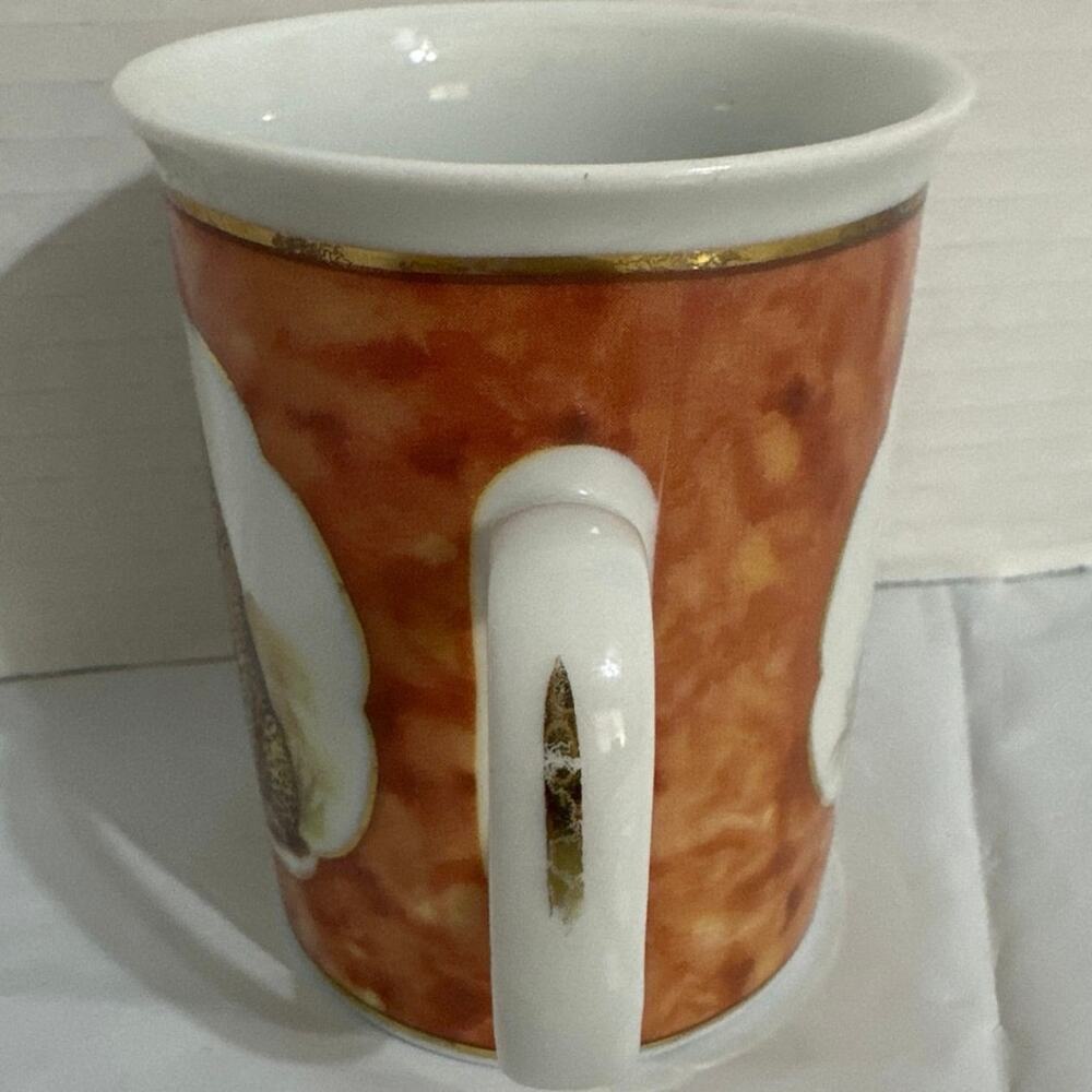 Godinger 1855 Email de Limoges Safari TIGER Tea/Coffee Cup Marked - Picture 2 of 8